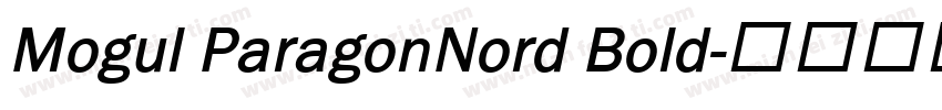 Mogul ParagonNord Bold字体转换